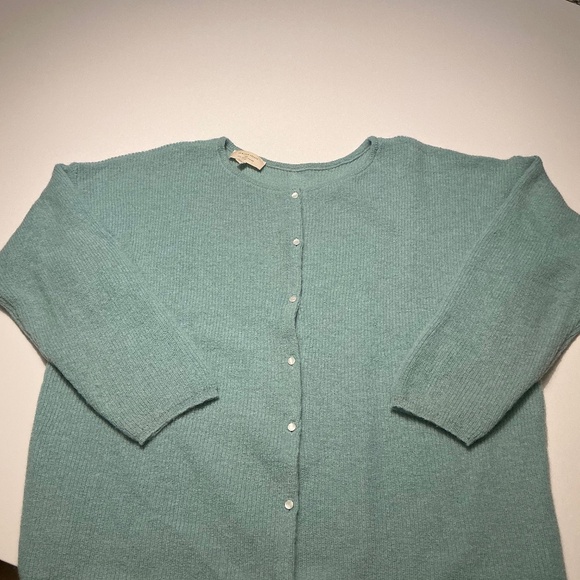 Sezane Gaspard Cardigan - Sea Green - Picture 1 of 3
